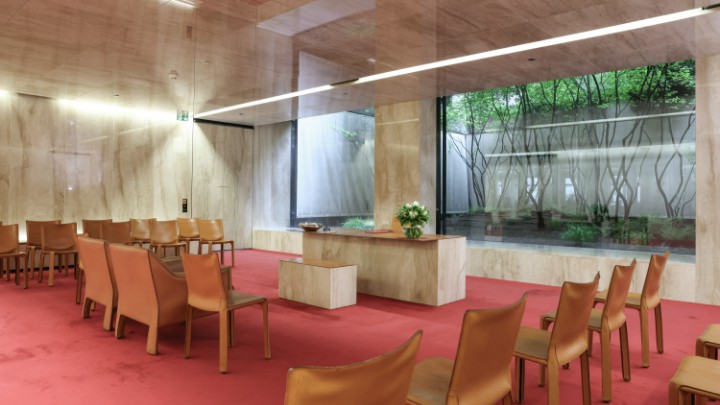 Ansicht des Trauungssaales im Neuen Rathaus