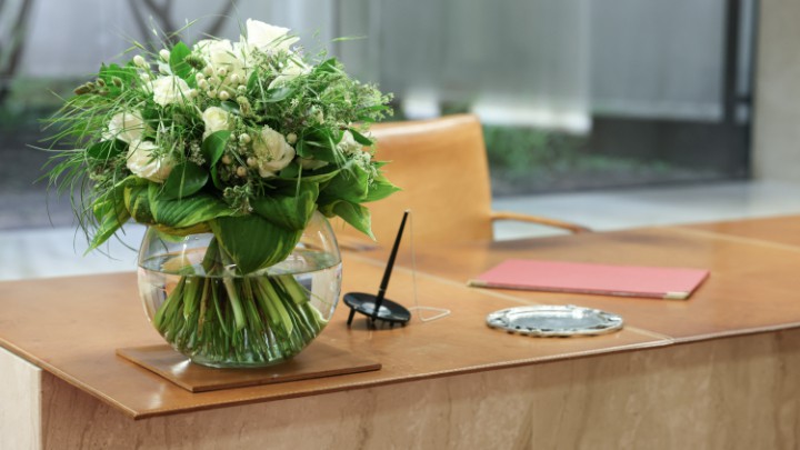 Ansicht des Trauungssaales im Neuen Rathaus