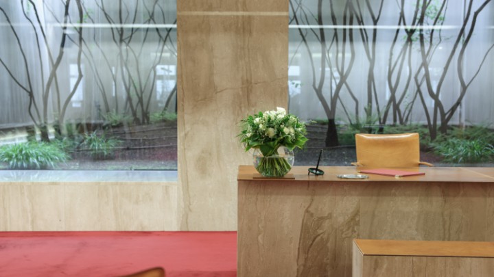 Ansicht des Trauungssaales im Neuen Rathaus