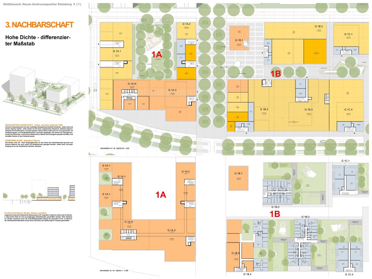 Frötscher Lichtenwagner Architekten Eine Karte verdeutlicht das Thema Nachbarschaft