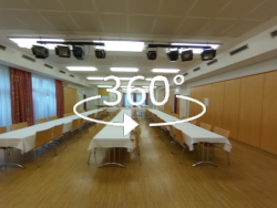 360°-Ansicht: Großer und kleiner Saal