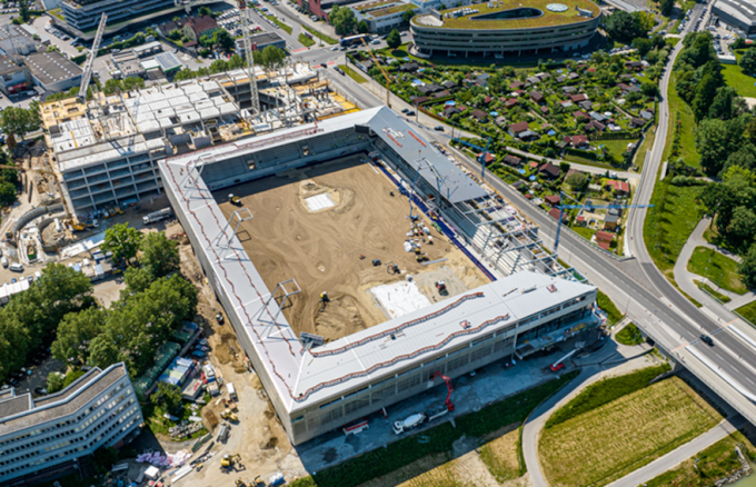 Neues Stadion des FC Blauweiß, Foto: PTU, H.P.