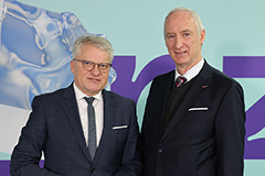Bürgermeister Klaus Luger (links) und KommR Mag. Klaus Schobesberger, Obmann der WKO Linz-Stadt